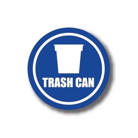 Ergomat 24in CIRCLE SIGNS - Trash Can DSV-SIGN 576 #1660 -UEN